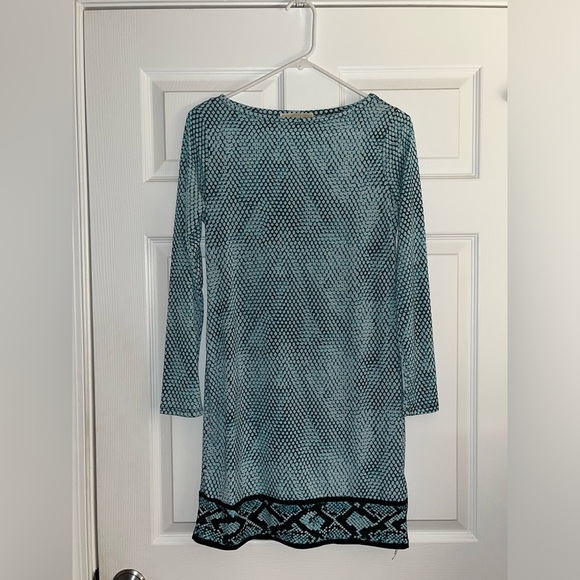 Michael Kors Womens green Geometric Mini Dress - Picture 4 of 7